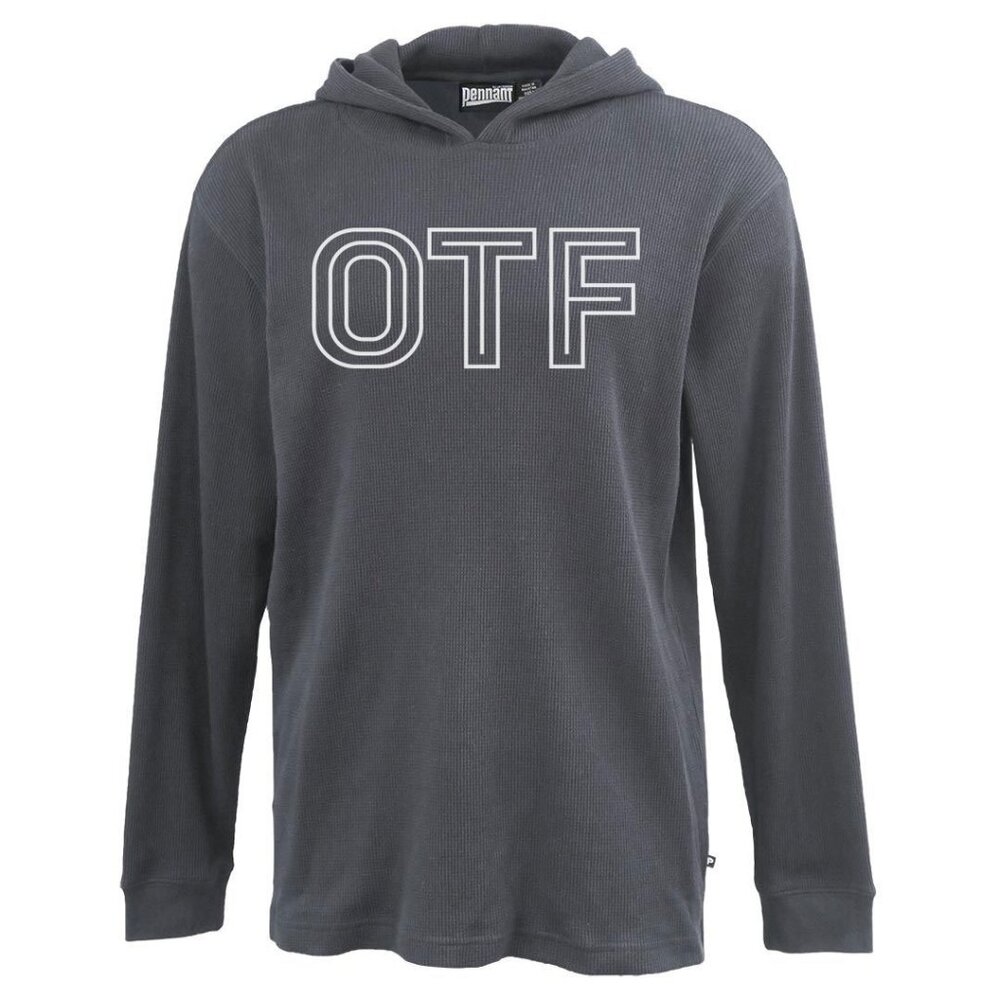 Men's OTF orangetheory Thermal waffle Hoodie GRAY